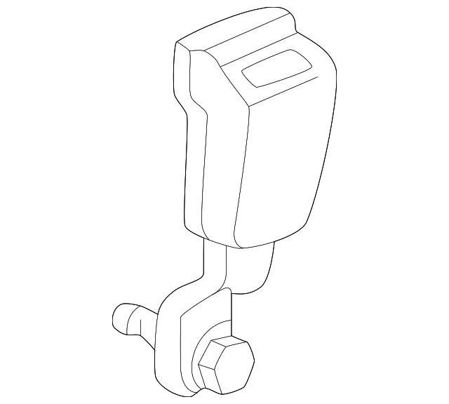 04813-S3Y-A01ZB BUCKLE SET, R. FR. SEAT BELT *YR233L* (T