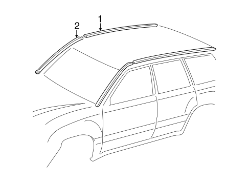 Land Cruiser EXTERIOR TRIM - ROOF