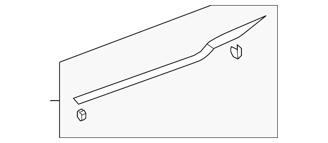 1K3-853-371-B-82V SCUFF PLATE, LEFT