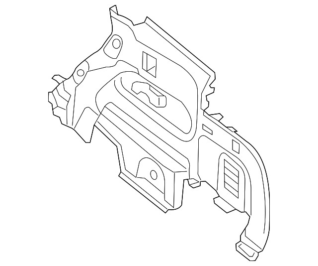 84951-3KA0A Деталь LOWER QTR TRIM, LEFT