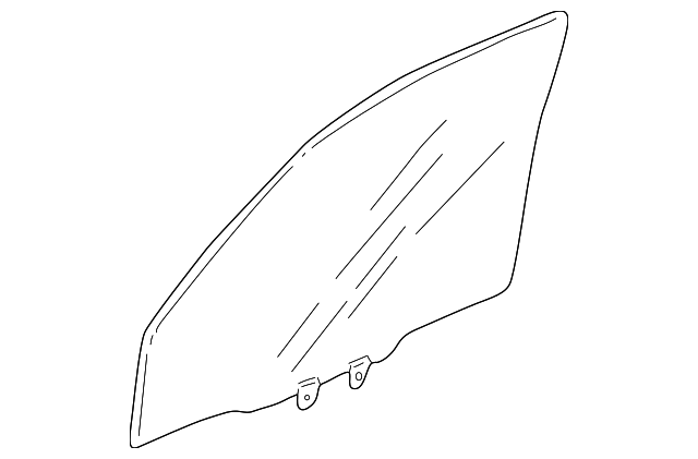 73350-S0X-306 Деталь GLASS ASSY., L. FR. DOOR (GREEN) (PPG)
