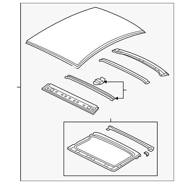 6510085Z21 Деталь ROOF ASSY
