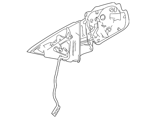 204-810-01-76 Деталь MIRROR HOUSING, LEFT