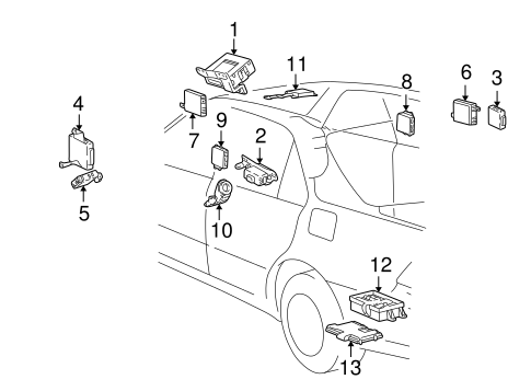 LS430 ANTI-THEFT COMPONENTS 2