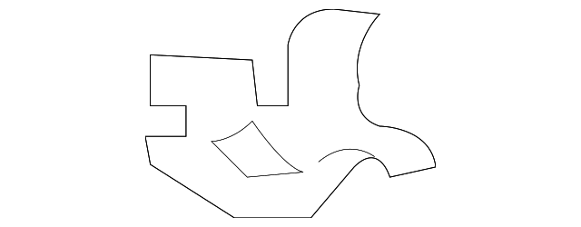 61237-0C030 INNER RAIL FRONT BRACKET, RIGHT