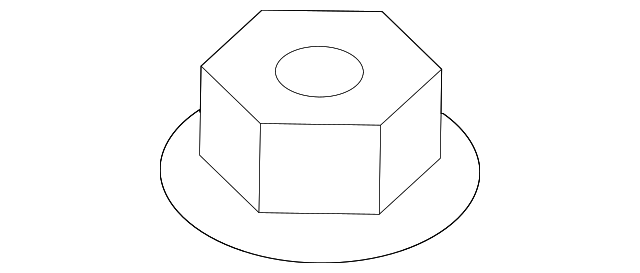 6508792AA Деталь OUTER BELT NUT, LEFT