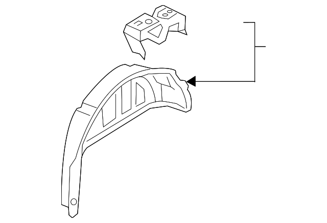 8U0-809-852-TA Деталь INNER WHEELHOUSE, RIGHT