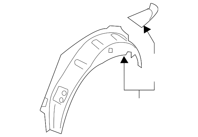 8U0-809-409-C Деталь OUTER WHEELHOUSE, LEFT