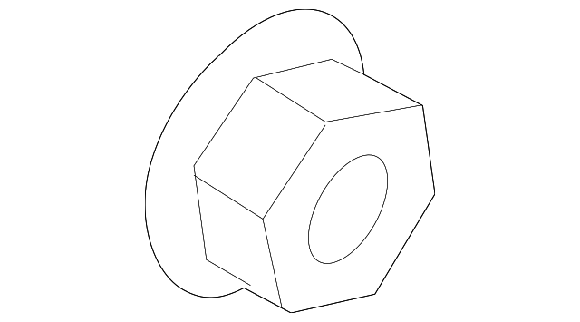 11609411 MIRROR ASSY NUT, RIGHT