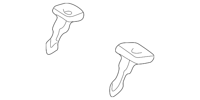 MR619886 Деталь HEADREST GUIDE, LEFT