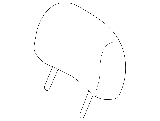 MR610570 Деталь HEADREST, RIGHT