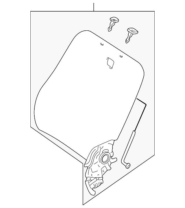 MR622031 Деталь SEAT BACK ASSY, LEFT