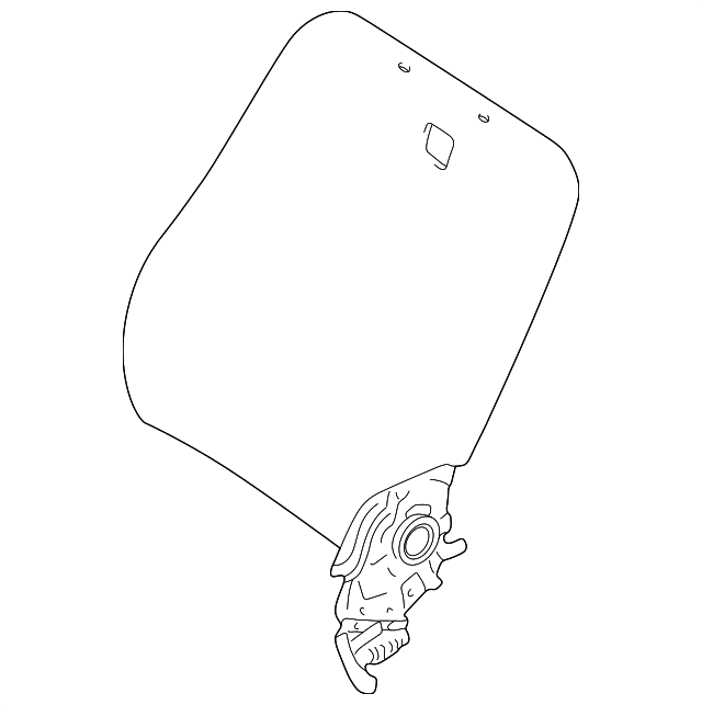 MR622487 Деталь SEAT BACK COVER, LEFT