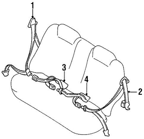 Sephia REAR SEAT BELTS