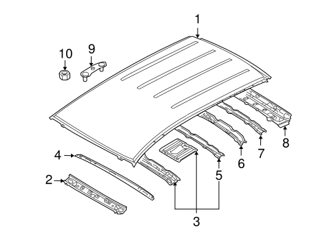 CX-9 ROOF & COMPONENTS