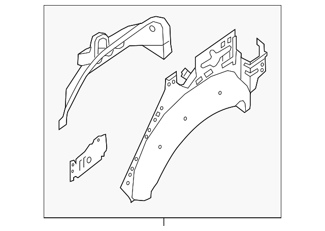 76700-4BA0A Деталь WHEELHOUSE ASSY, RIGHT