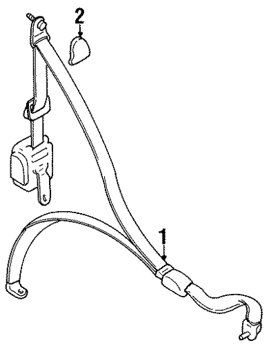 Montero REAR SEAT BELTS