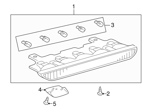 Prius HIGH MOUNTED STOP LAMP