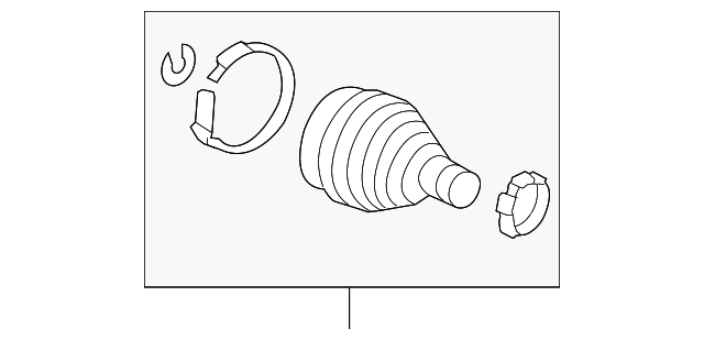 44018-TR0-J90 Деталь BOOT SET, OUTBOARD