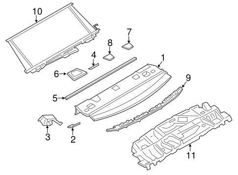 328i xDrive INTERIOR TRIM - REAR BODY