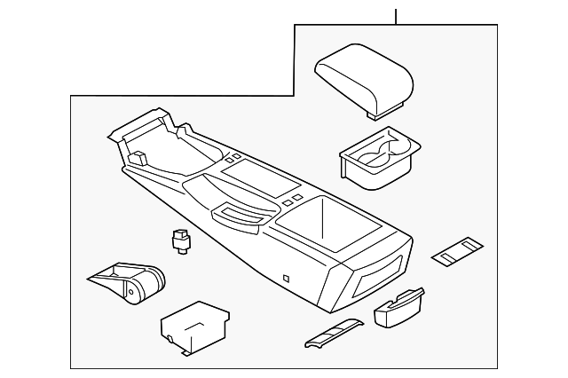 96911AL800 Деталь CONSOLE BODY