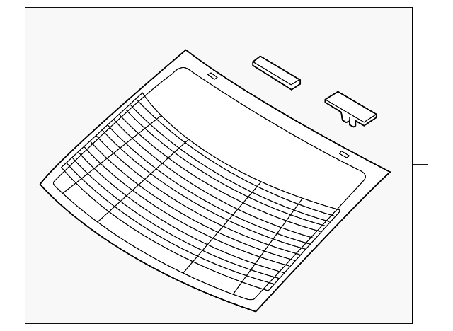 87110-1M300 Деталь BACK GLASS