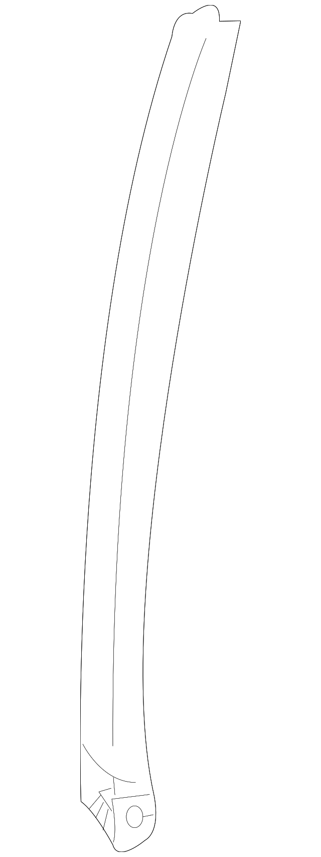 72230-S6M-003 Деталь SASH, R. FR. DOOR (LOWER) (FR)