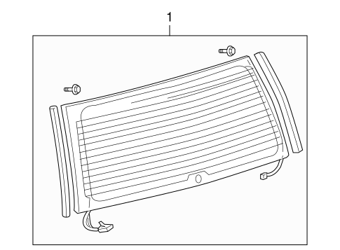 GX470 GLASS - LIFT GATE