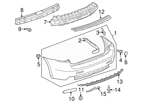 Equinox BUMPER & COMPONENTS - REAR