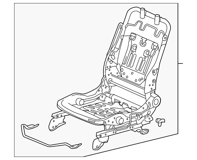 81526-T2F-A11 Деталь FRAME, L. FR. SEAT