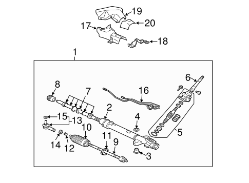 Endeavor STEERING GEAR & LINKAGE 2