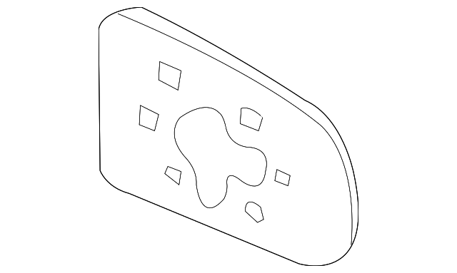 96301-3Z700 Деталь MIRROR GLASS, RIGHT