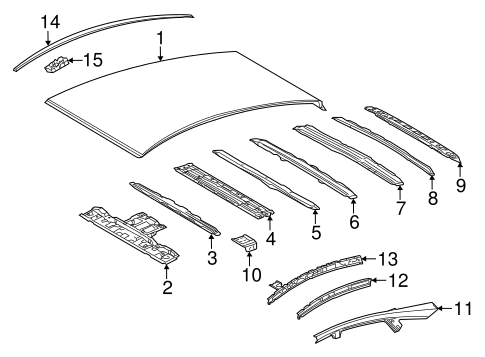 Prius V EXTERIOR TRIM - ROOF 2