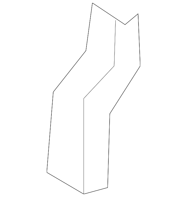 883C3-1AA0A Деталь HINGE, LEFT