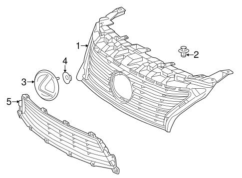 ES350 GRILLE & COMPONENTS