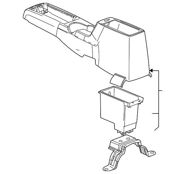 19149639 Деталь CONSOLE BODY