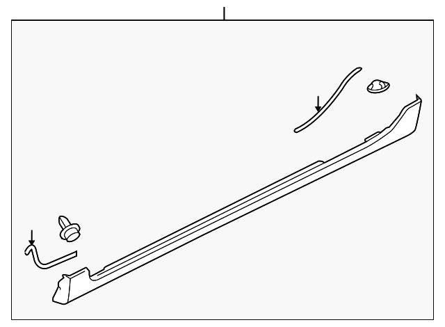 BR5V51P50B18 Деталь ROCKER MOLDING, LEFT