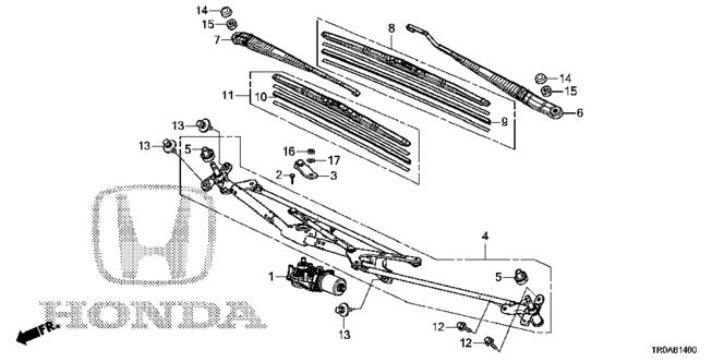 CIVIC SEDAN FRONT WINDSHIELD WIPER