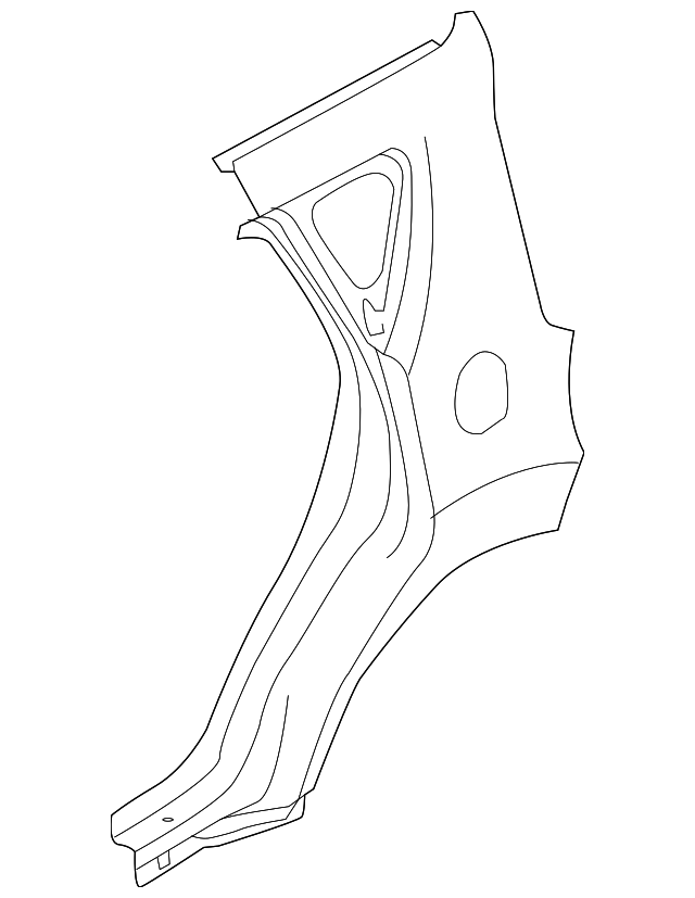 71503-E4C00 Деталь QUARTER PANEL, LEFT