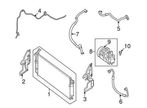 Altima CONDENSER, COMPRESSOR & LINES 2