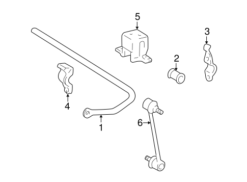 RX300 STABILIZER BAR & COMPONENTS 2