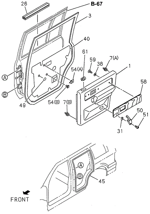 SLX REAR DOOR TRIM