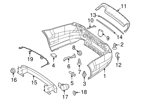 CL600 BUMPER & COMPONENTS - REAR