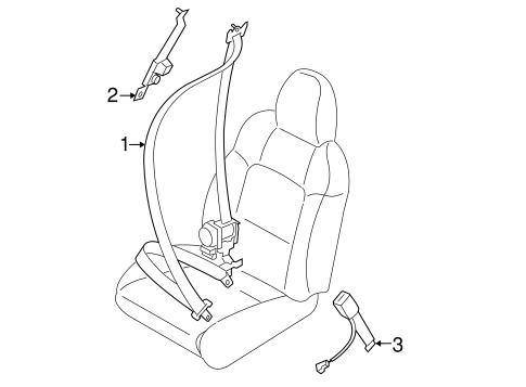 Outback FRONT SEAT BELTS
