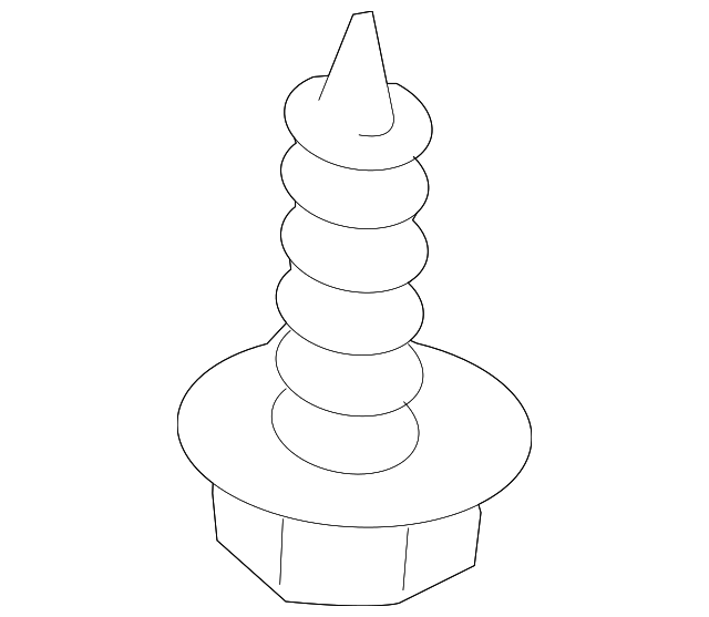 86142-1C000 BUMPER COVER SCREW