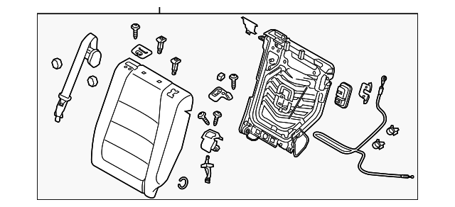 KD35-88-280F-34 Деталь SEAT BACK ASSY, LEFT