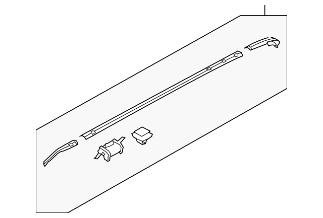 87230-2K100 ROOF MOLDING, LEFT