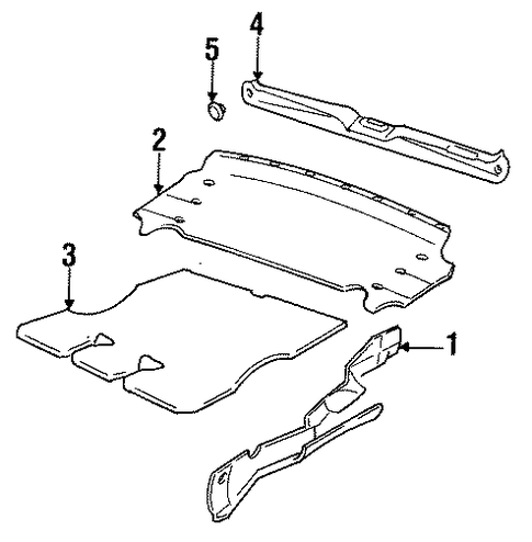 Cabrio INTERIOR TRIM - REAR BODY