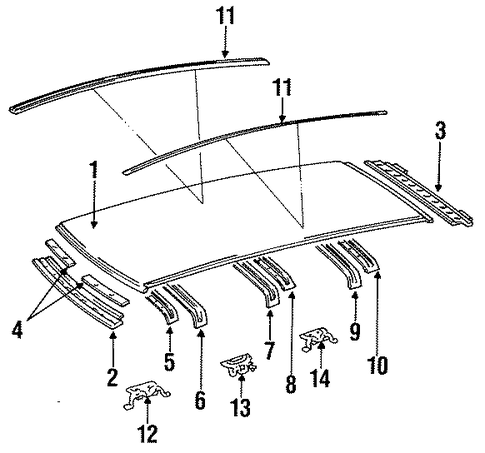 Previa EXTERIOR TRIM - ROOF 2