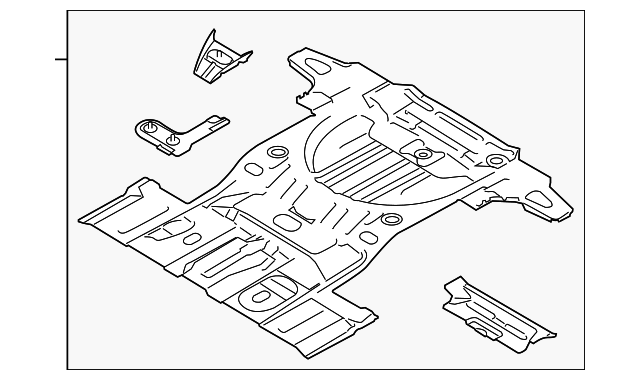 BT4Z-7811215-A Деталь FLOOR PAN ASSY
